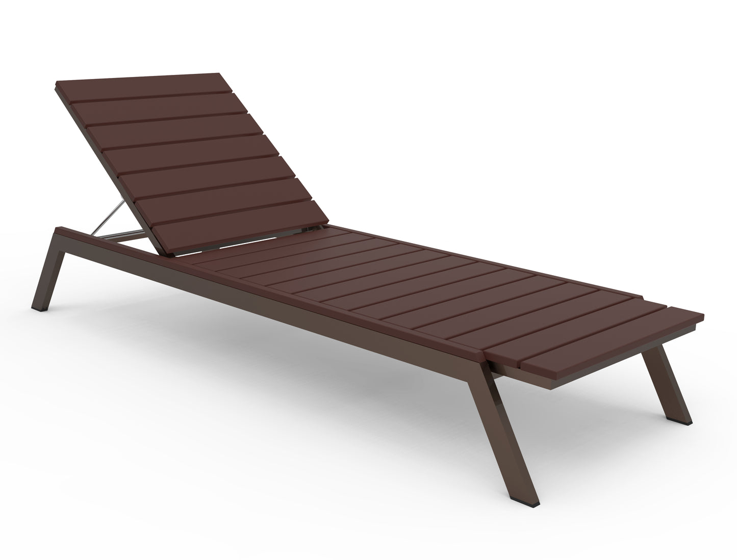 Seaside Casual Recycled Plastic MAD Chaise Slatted- LEAD TIME TO SHIP 2 TO 4 WEEKS
