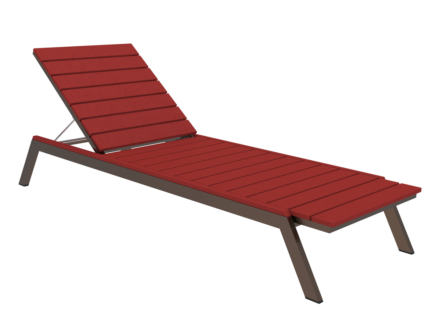 Seaside Casual Recycled Plastic MAD Chaise Slatted- LEAD TIME TO SHIP 2 TO 4 WEEKS