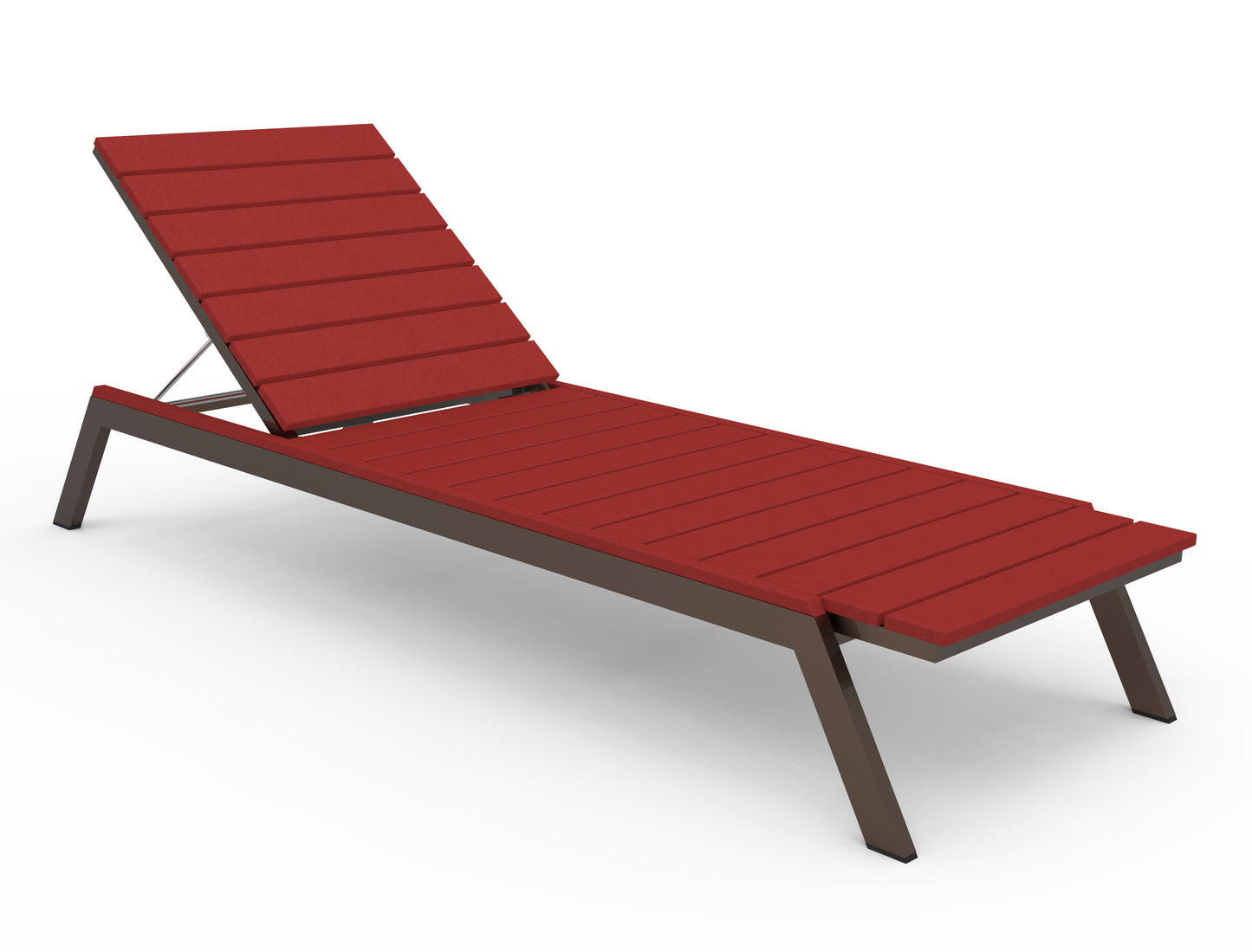 Seaside Casual Recycled Plastic MAD Chaise Slatted- LEAD TIME TO SHIP 2 TO 4 WEEKS