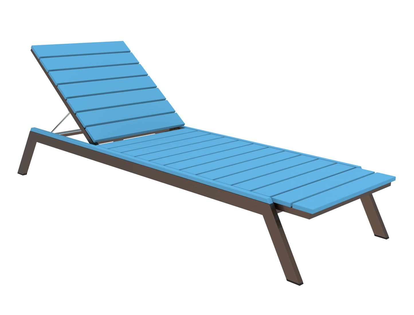 Seaside Casual Recycled Plastic MAD Chaise Slatted- LEAD TIME TO SHIP 2 TO 4 WEEKS