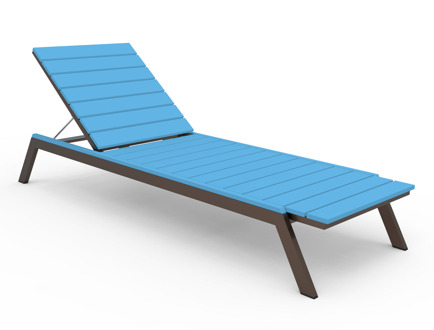 Seaside Casual Recycled Plastic MAD Chaise Slatted- LEAD TIME TO SHIP 2 TO 4 WEEKS