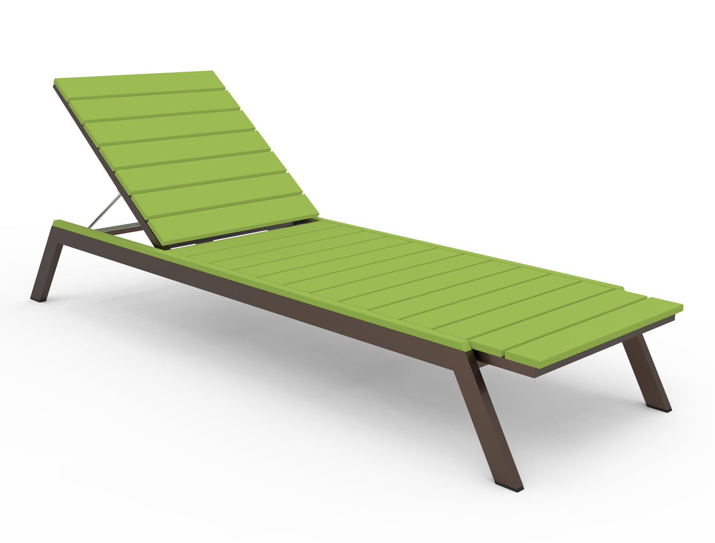 Seaside Casual Recycled Plastic MAD Chaise Slatted- LEAD TIME TO SHIP 2 TO 4 WEEKS
