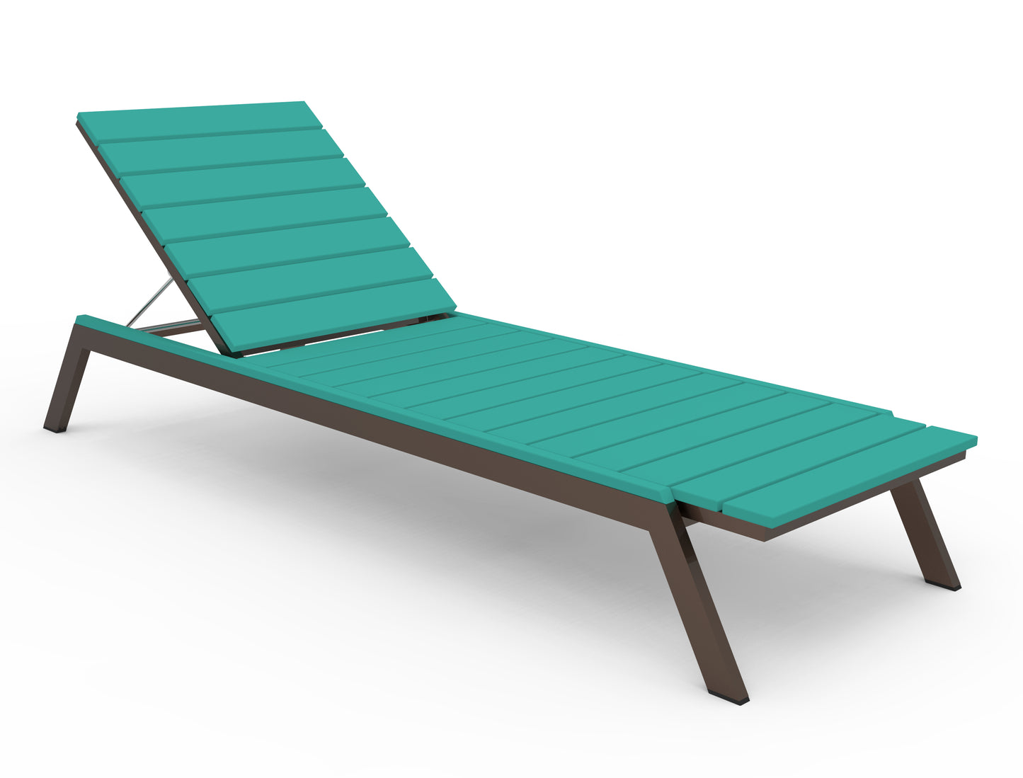 Seaside Casual Recycled Plastic MAD Chaise Slatted- LEAD TIME TO SHIP 2 TO 4 WEEKS