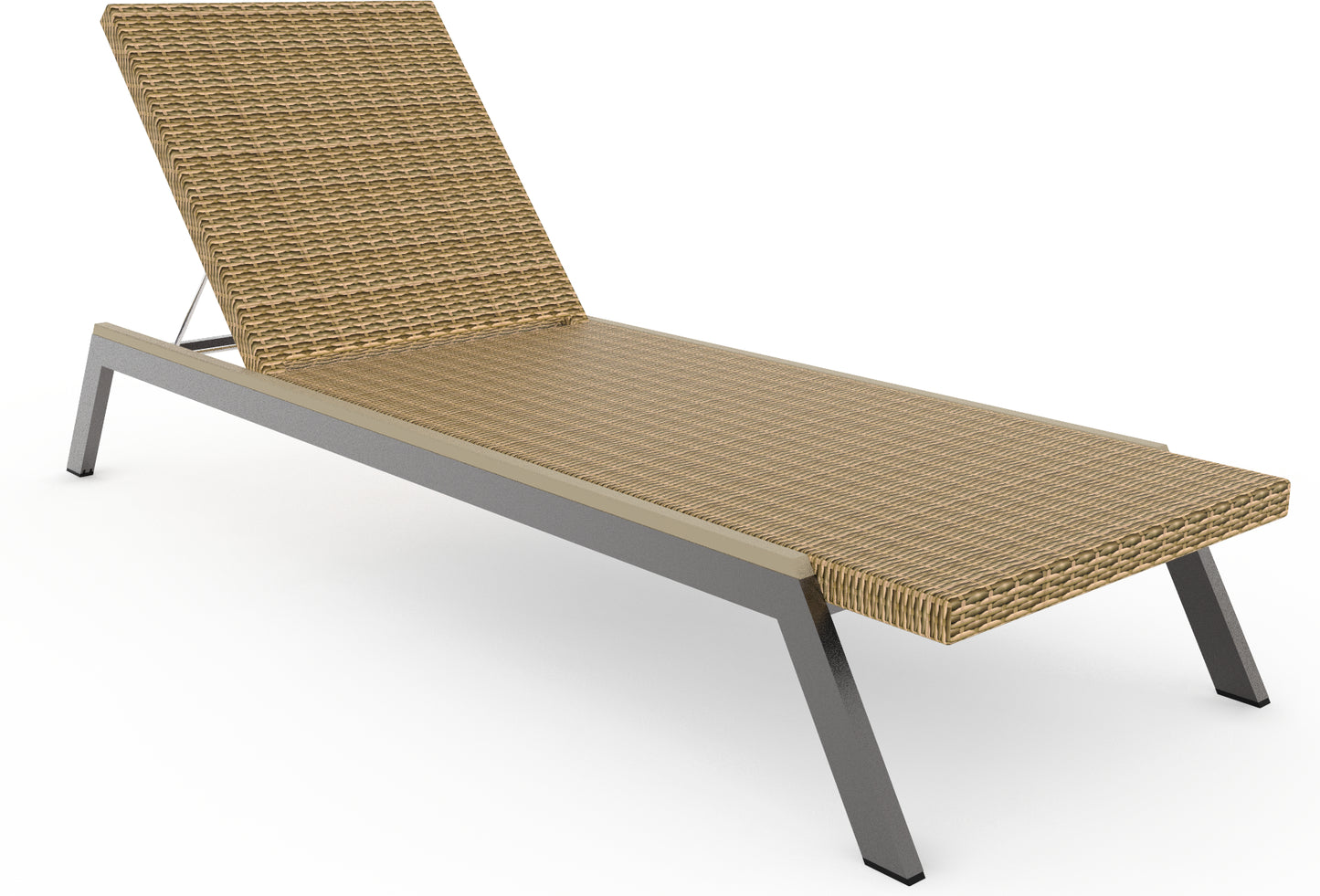 Seaside Casual Recycled Plastic MAD Chaise (WOVEN) - LEAD TIME TO SHIP 2 TO 4 WEEKS