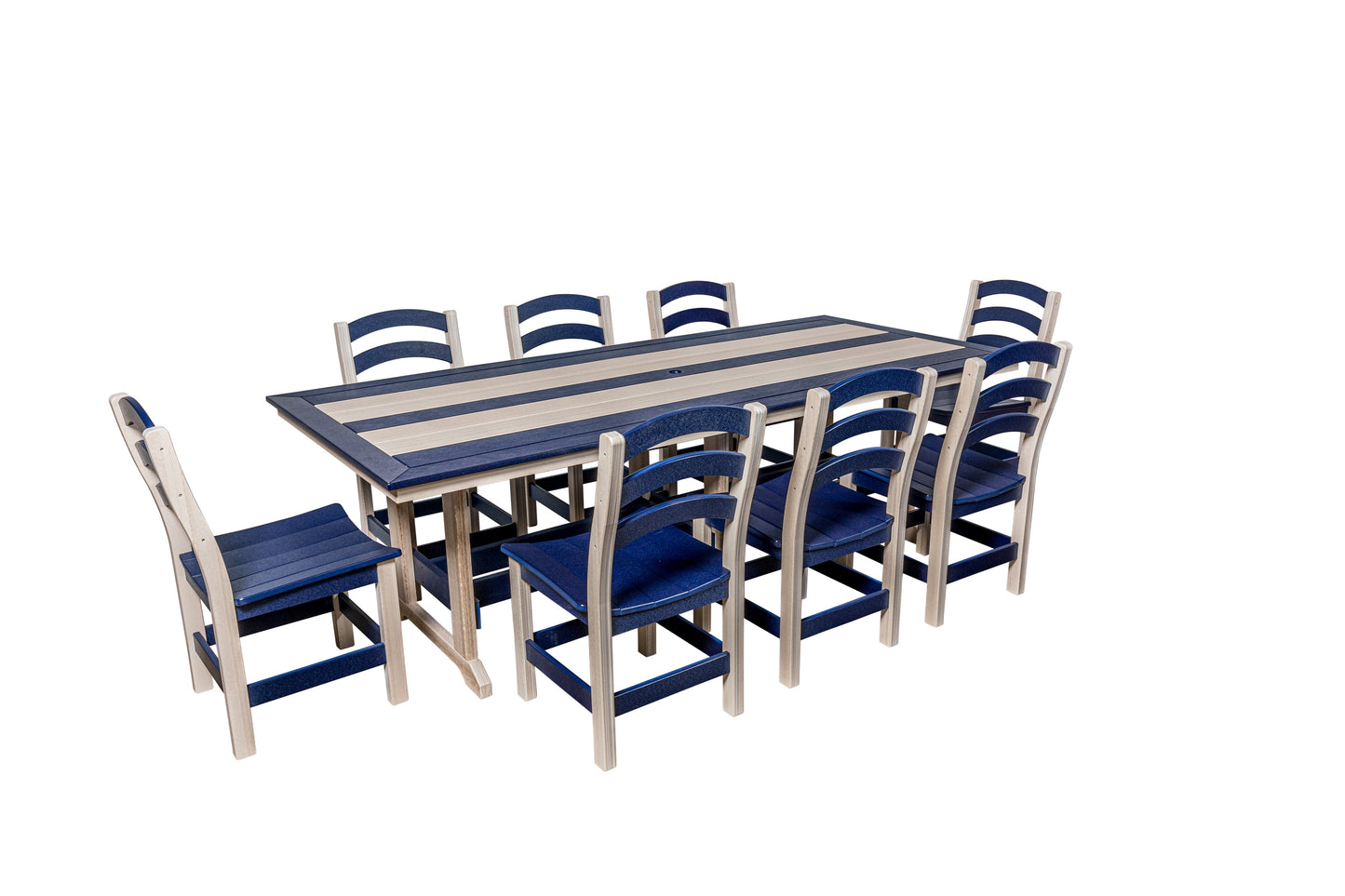 Beaver Dam Outdoor 43"x 96" Seabreak 5 Piece Dining Set (DINING HEIGHT) - LEAD TIME TO SHIP 6 WEEKS OR LESS