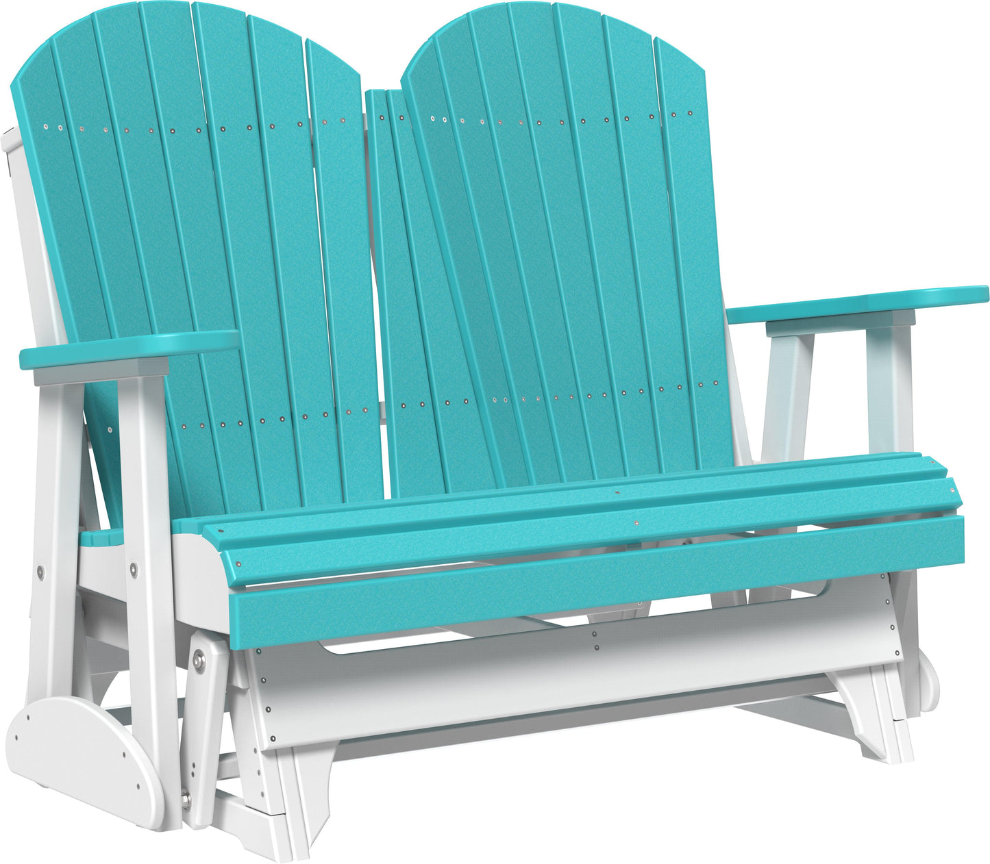LuxCraft Recycled Plastic 4' Adirondack Glider Chair  - LEAD TIME TO SHIP 10 to 12 BUSINESS DAYS