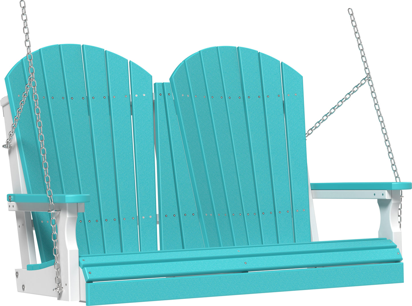 LuxCraft Adirondack 4ft. Recycled Plastic Porch Swing  - LEAD TIME TO SHIP 7 BUSINESS DAYS OR LESS