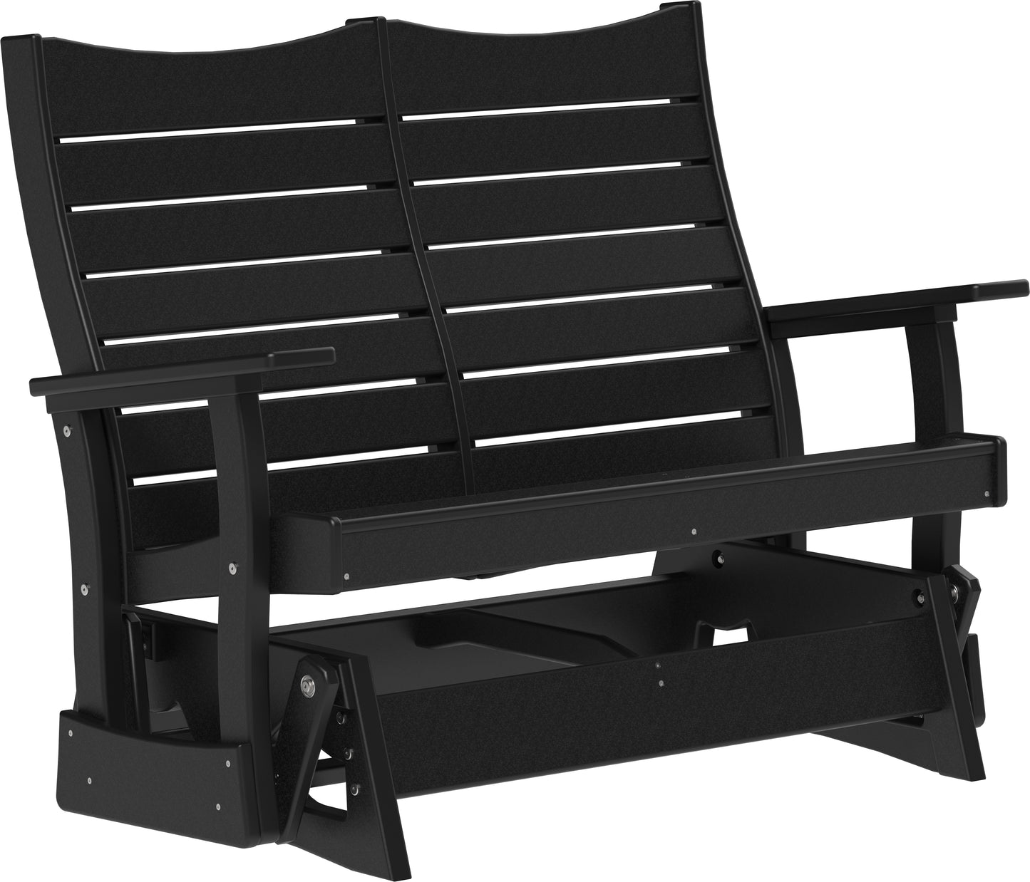 LuxCraft Recycled Plastic 4' Contour Glider - LEAD TIME TO SHIP 7 BUSINESS DAYS OR LESS