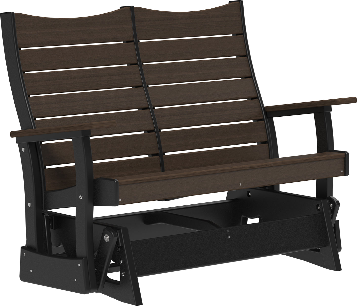 LuxCraft Recycled Plastic 4' Contour Glider - LEAD TIME TO SHIP 7 BUSINESS DAYS OR LESS