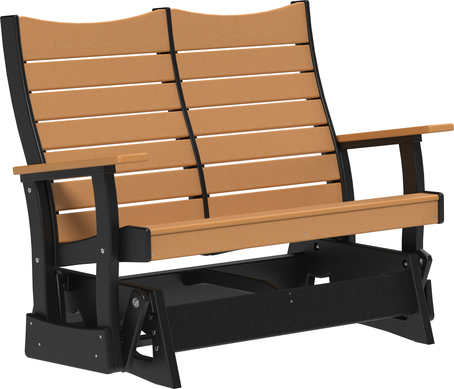 LuxCraft Recycled Plastic 4' Contour Glider - LEAD TIME TO SHIP 7 BUSINESS DAYS OR LESS