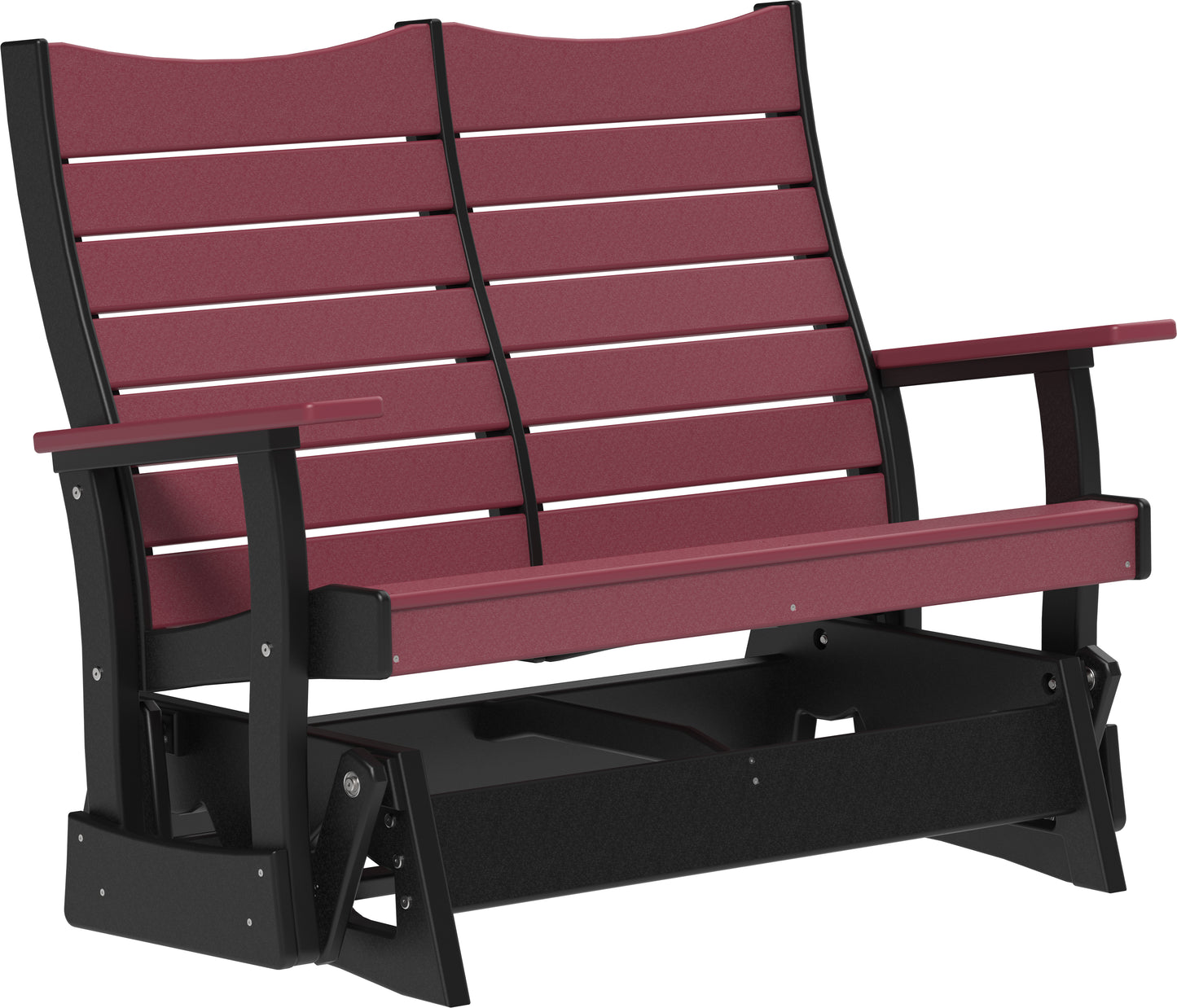 LuxCraft Recycled Plastic 4' Contour Glider - LEAD TIME TO SHIP 7 BUSINESS DAYS OR LESS