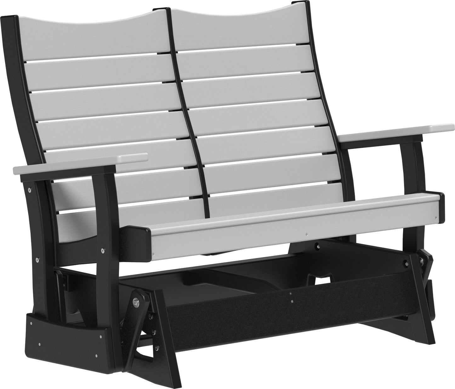 LuxCraft Recycled Plastic 4' Contour Glider - LEAD TIME TO SHIP 7 BUSINESS DAYS OR LESS