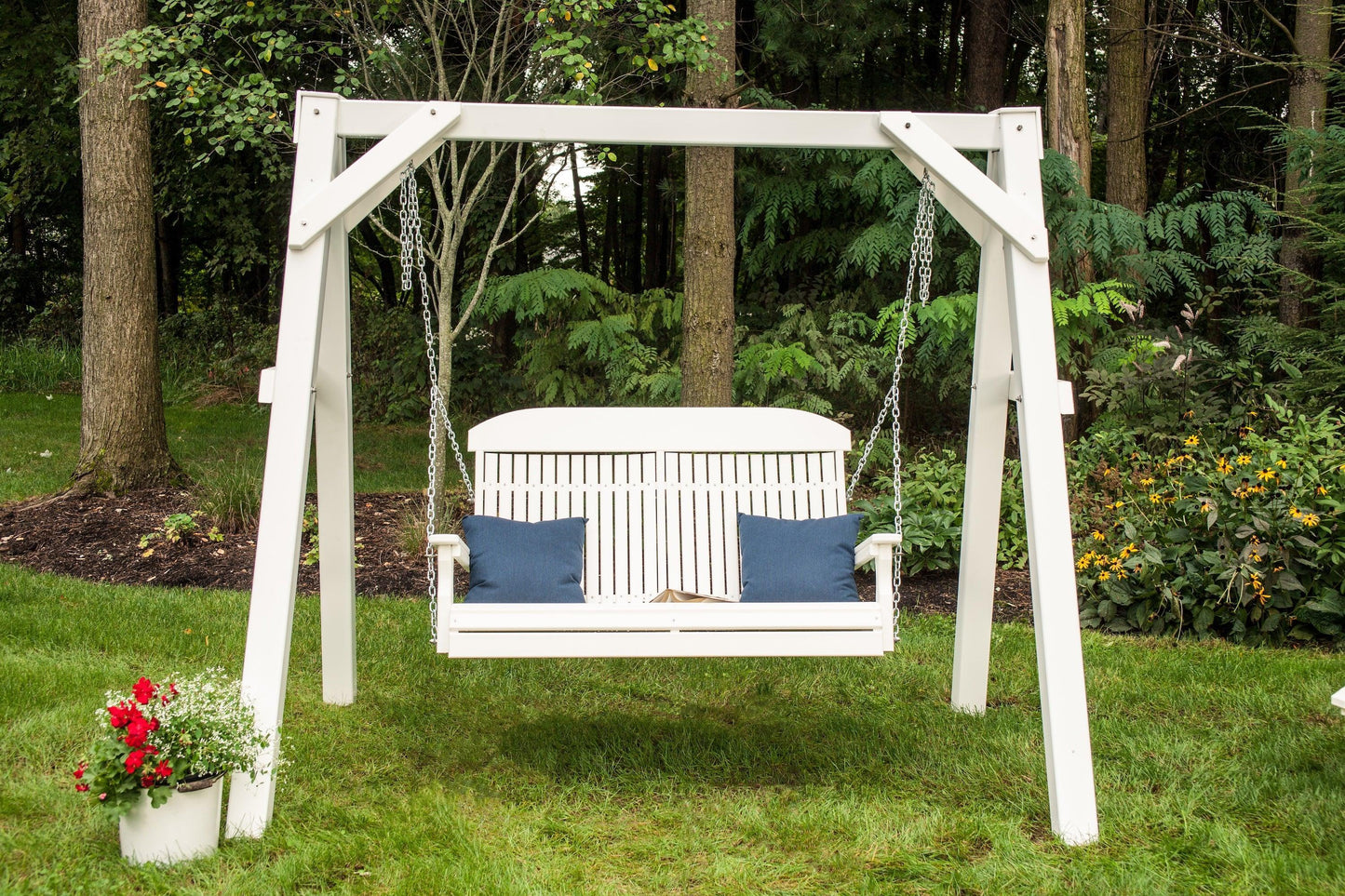 LuxCraft  A-Frame Vinyl Swing Stand (SWING SOLD SEPARATELY) - LEAD TIME TO SHIP 3 TO 4 WEEKS