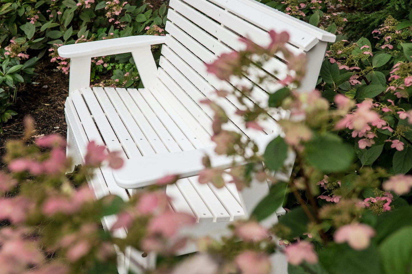 LuxCraft Rollback Recycled Plastic 4ft Plain Bench - LEAD TIME TO SHIP 7 BUSINESS DAYS OR LESS