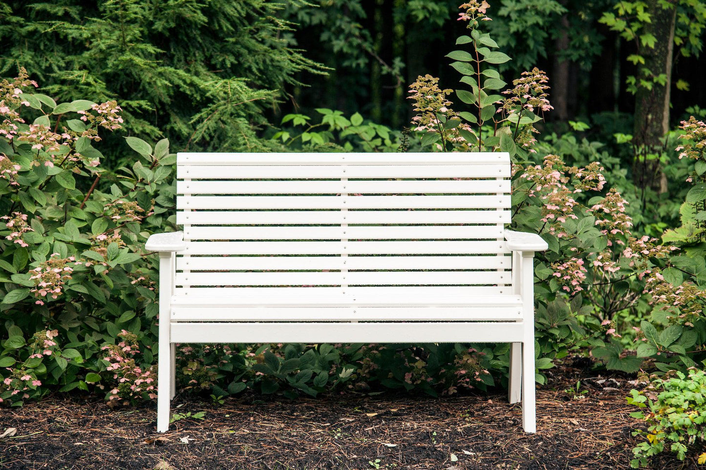 LuxCraft Rollback Recycled Plastic 4ft Plain Bench - LEAD TIME TO SHIP 10 to 12 BUSINESS DAYS