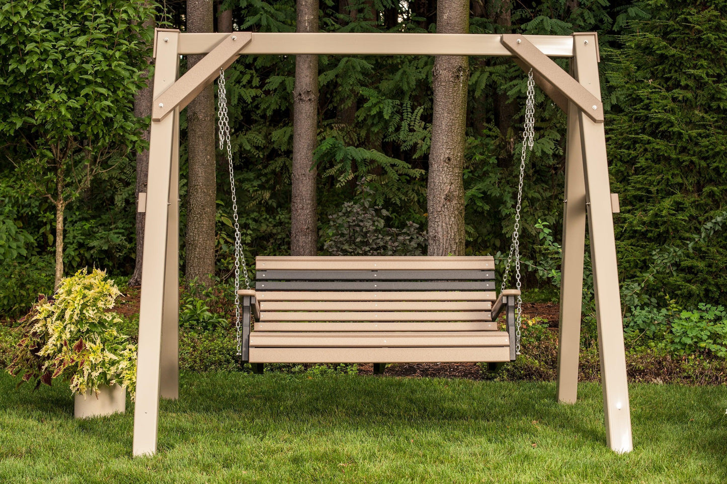 LuxCraft  A-Frame Vinyl Swing Stand (SWING SOLD SEPARATELY) - LEAD TIME TO SHIP 3 TO 4 WEEKS