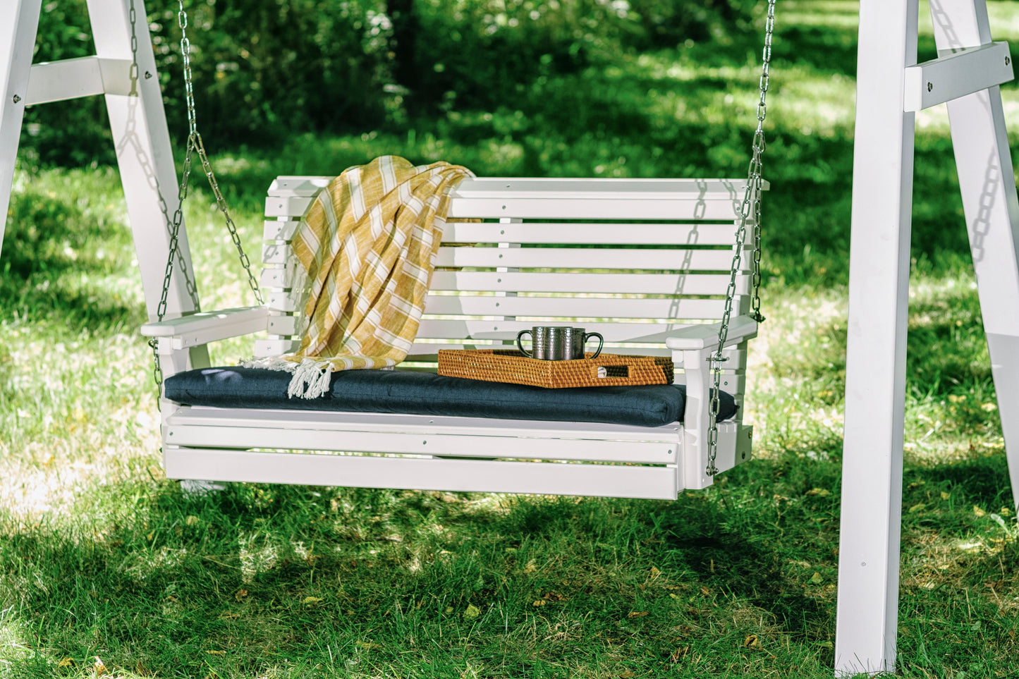 LuxCraft  A-Frame Vinyl Swing Stand (SWING SOLD SEPARATELY) - LEAD TIME TO SHIP 3 TO 4 WEEKS