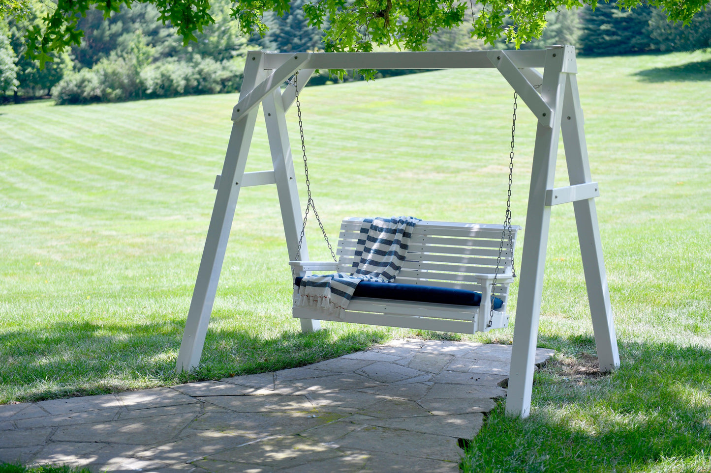 LuxCraft  A-Frame Vinyl Swing Stand (SWING SOLD SEPARATELY) - LEAD TIME TO SHIP 3 TO 4 WEEKS