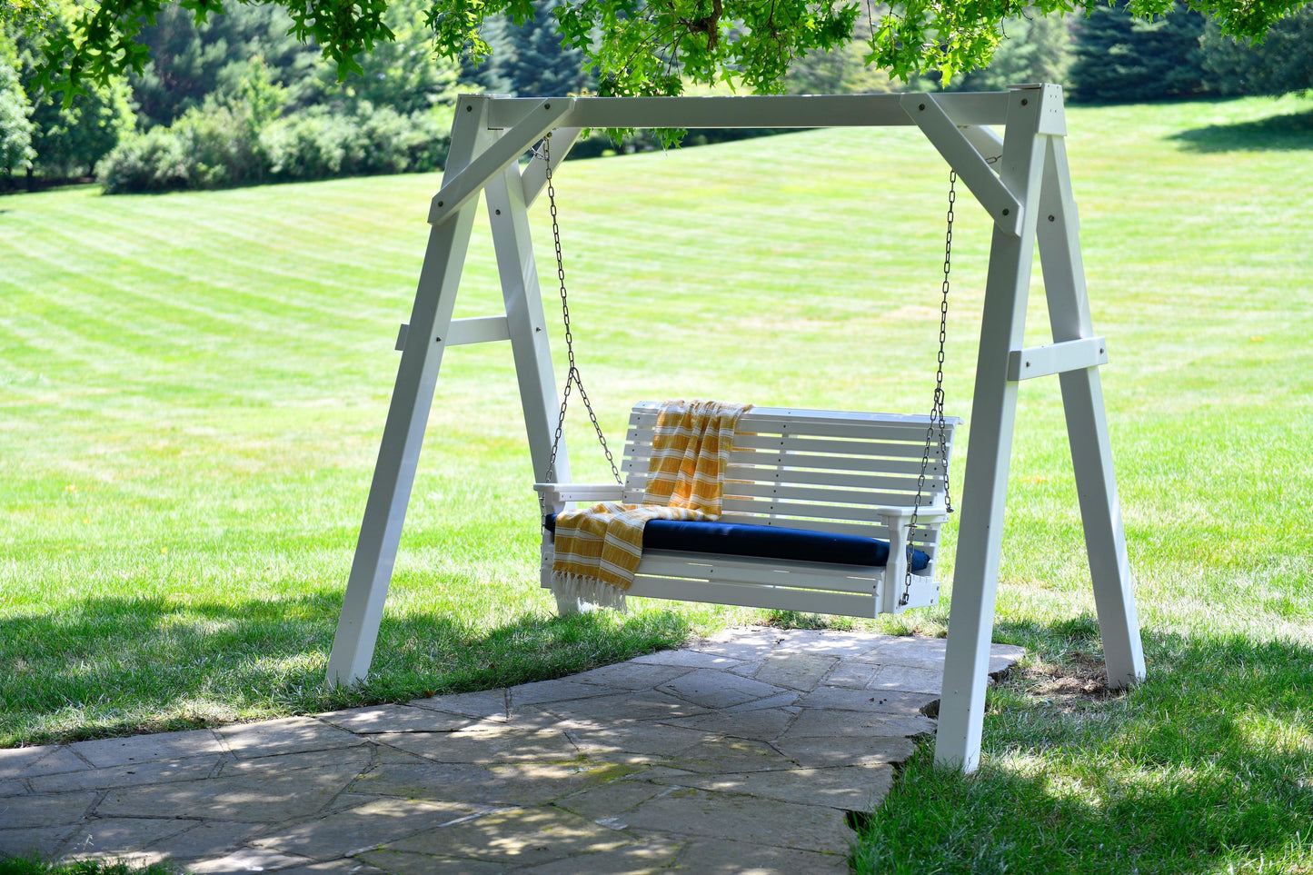 LuxCraft  A-Frame Vinyl Swing Stand (SWING SOLD SEPARATELY) - LEAD TIME TO SHIP 3 TO 4 WEEKS