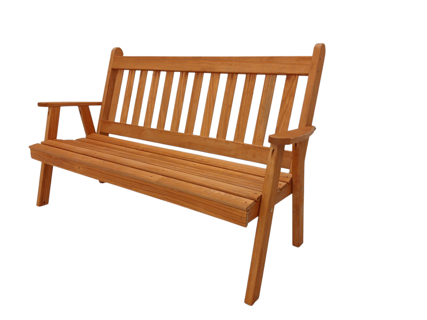 A&L Furniture Co. Yellow Pine 5' Traditional English Garden Bench - LEAD TIME TO SHIP 10 BUSINESS DAYS