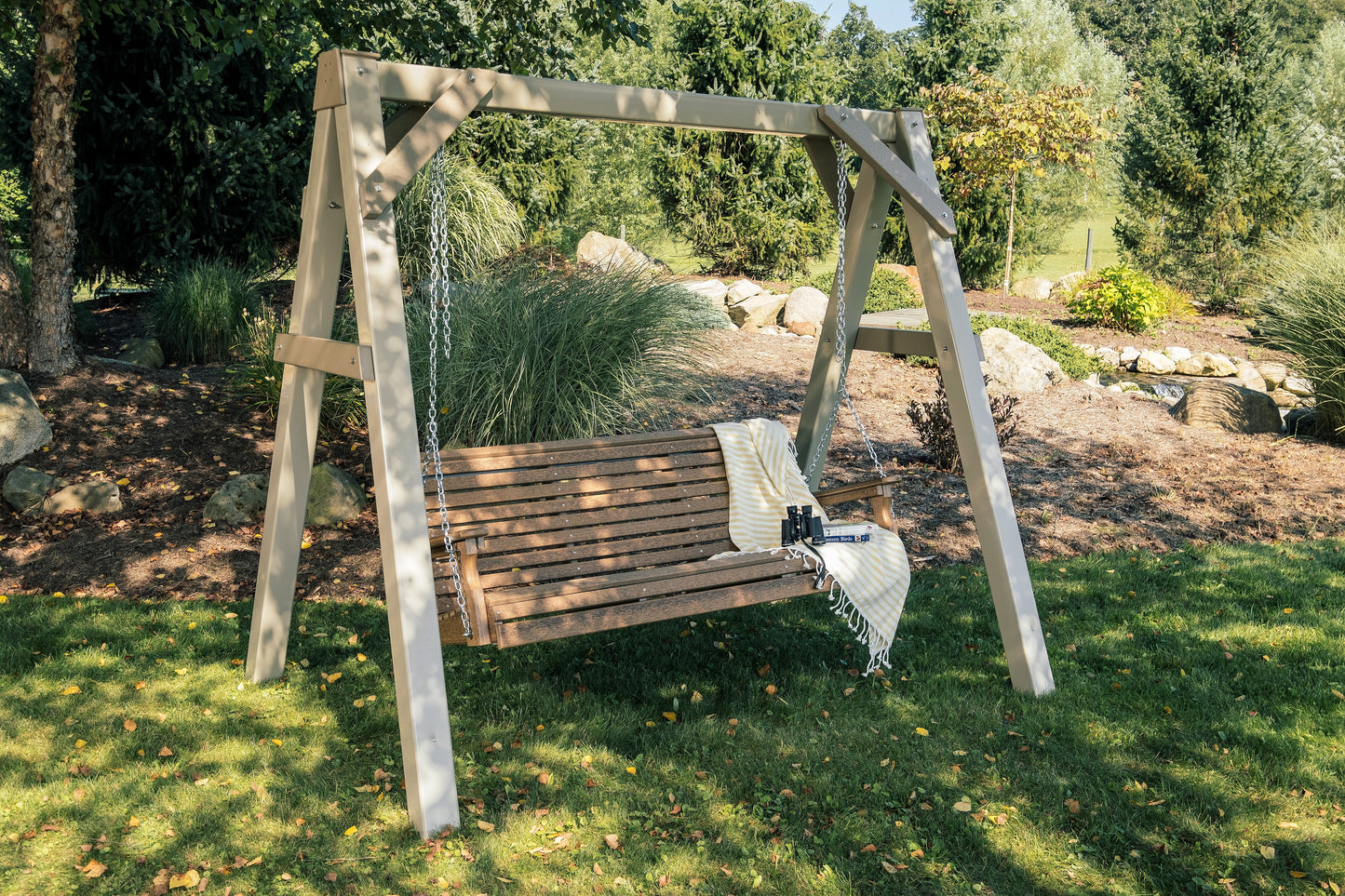 LuxCraft  A-Frame Vinyl Swing Stand (SWING SOLD SEPARATELY) - LEAD TIME TO SHIP 3 TO 4 WEEKS