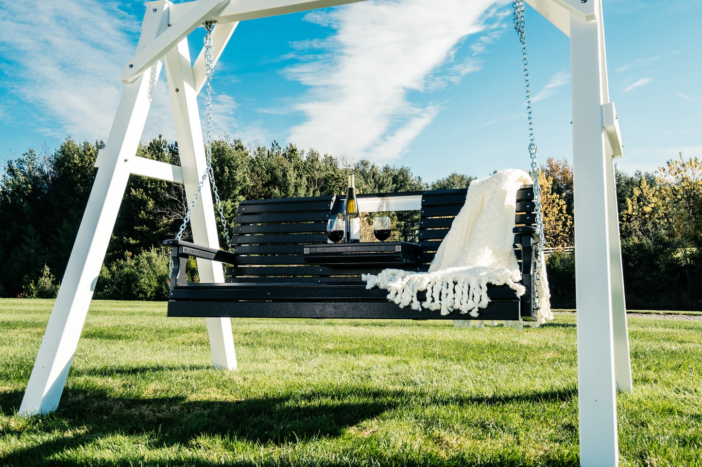 LuxCraft  A-Frame Vinyl Swing Stand (SWING SOLD SEPARATELY) - LEAD TIME TO SHIP 3 TO 4 WEEKS