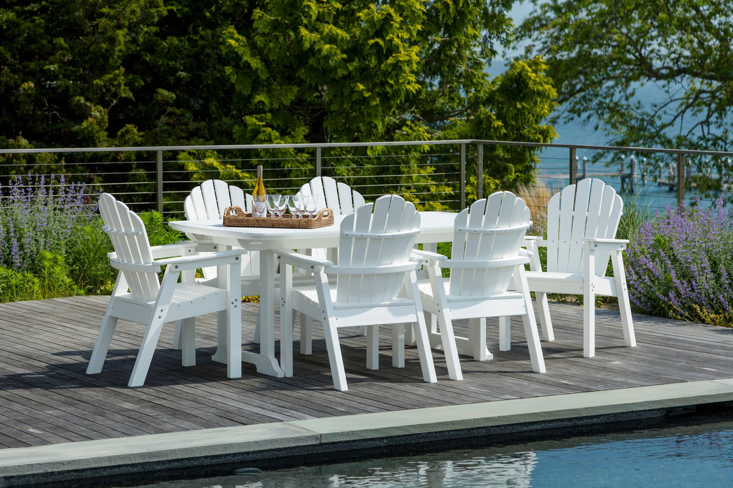 Seaside Casual Recycled Plastic Portsmouth Dining Table 42"x 72" - LEAD TIME TO SHIP 2 TO 4 WEEKS