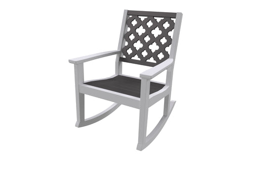 Seaside Casual Recycled Plastic Greenwich Rocking Chair Provencal - LEAD TIME TO SHIP 2 TO 4 WEEKS