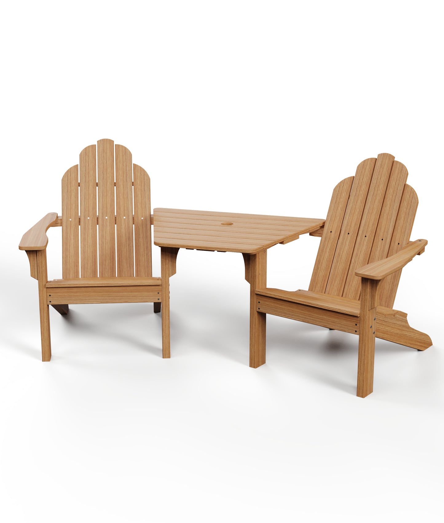 Seaside Casual Recycled Plastic Adirondack Chair Tete-A-Tete - LEAD TIME TO SHIP 2 TO 4 WEEKS
