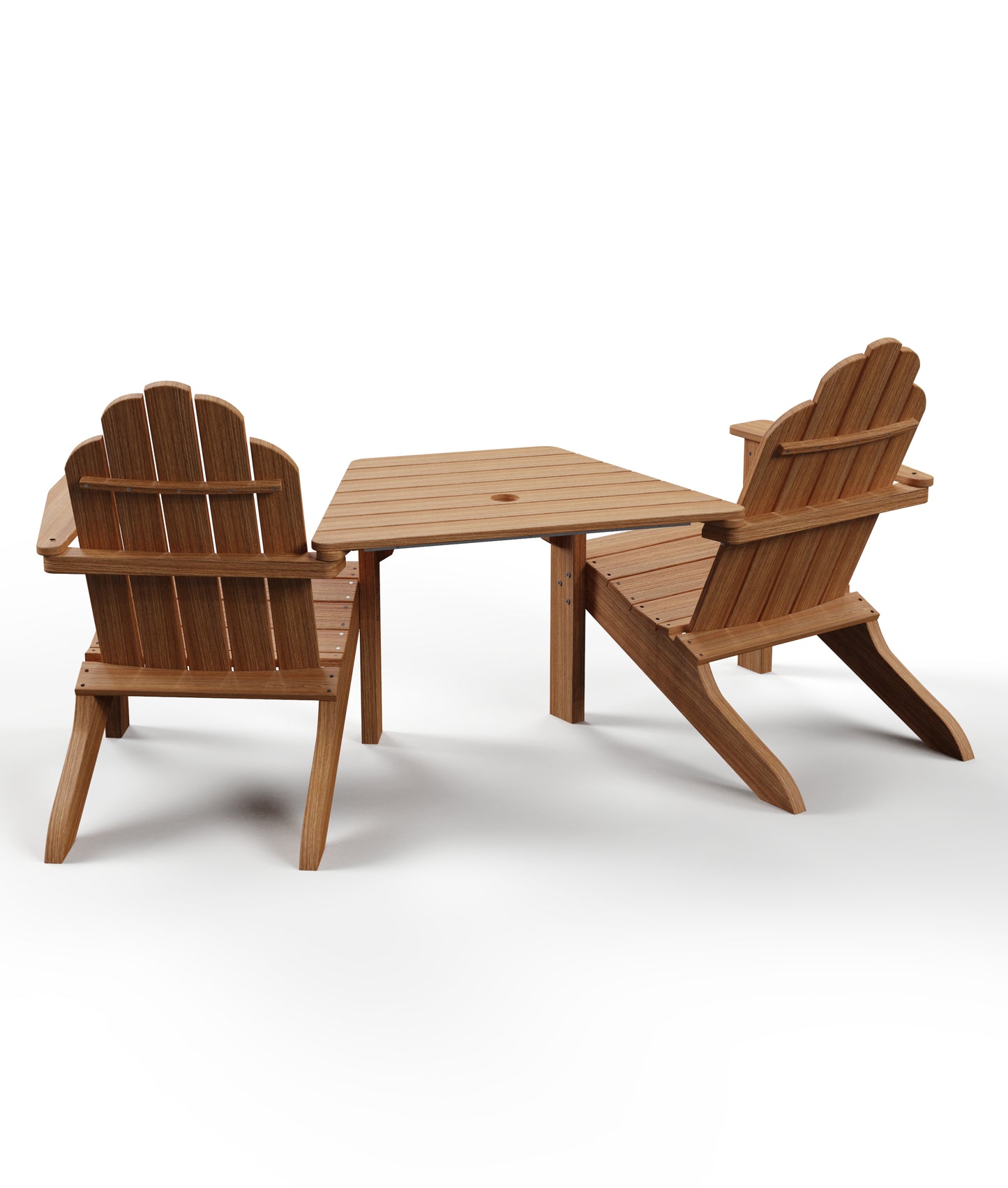 Seaside Casual Recycled Plastic Adirondack Chair Tete-A-Tete - LEAD TIME TO SHIP 2 TO 4 WEEKS