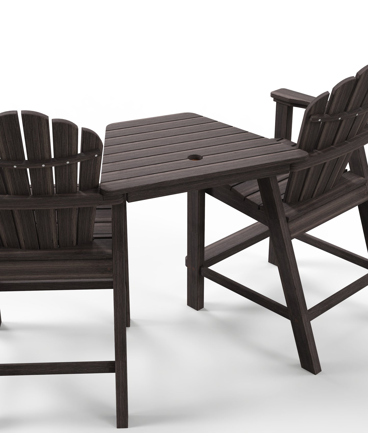 Seaside Casual Recycled Plastic Adirondack Dining, Bar & Balcony Chair Tete-A-Tete - LEAD TIME TO SHIP 4 TO 6 WEEKS