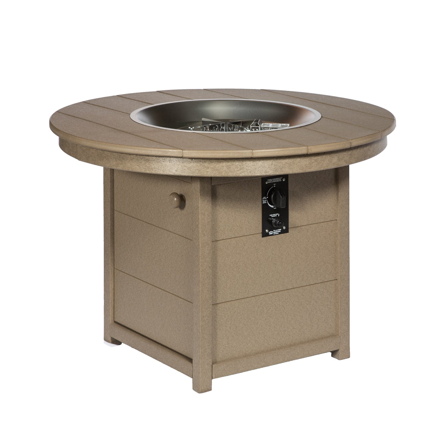 Leisure Lawns Amish Made Recycled Plastic Round Fire Pit Model #711 - LEAD TIME TO SHIP 4 WEEKS