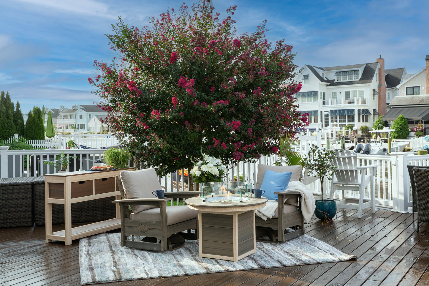 Leisure Lawns Amish Made Recycled Plastic Round Fire Pit Model #711 - LEAD TIME TO SHIP 4 WEEKS