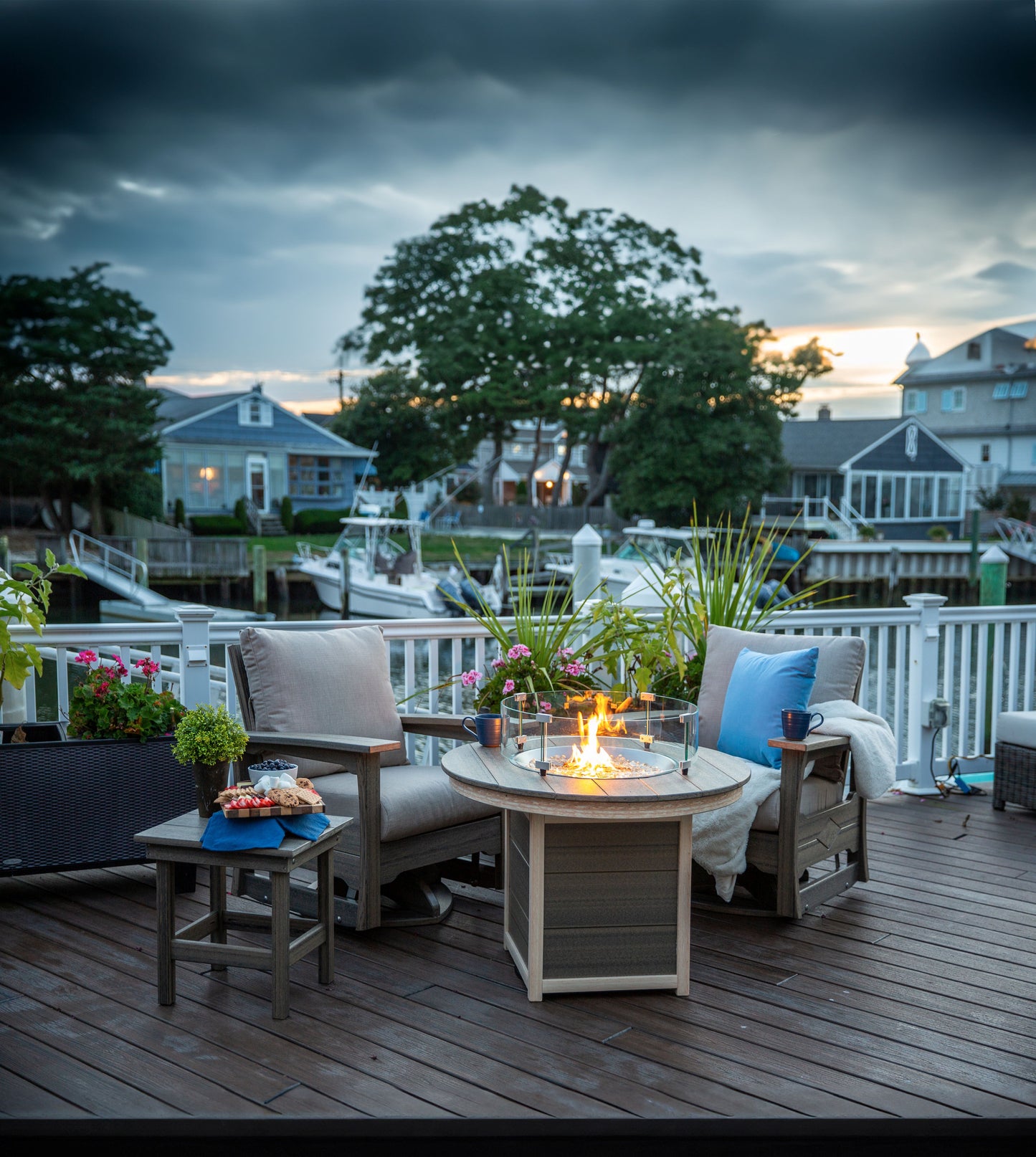 Leisure Lawns Amish Made Recycled Plastic Round Fire Pit Model #711 - LEAD TIME TO SHIP 4 WEEKS