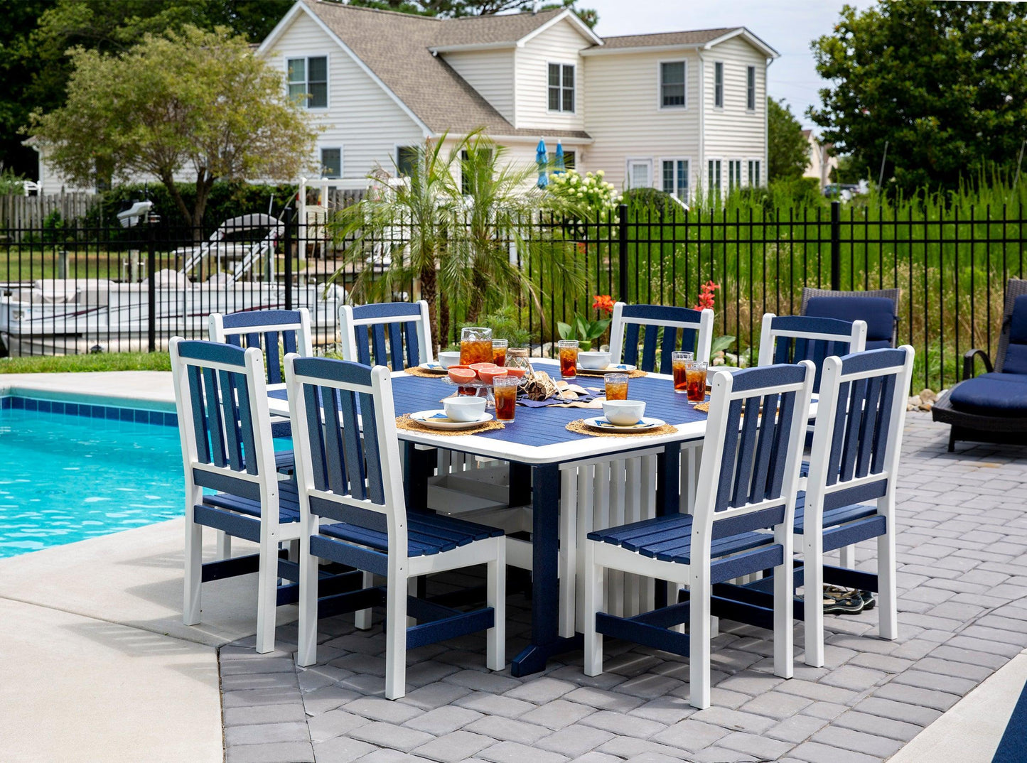 Leisure Lawns Amish Made Recycled Plastic 72" Square Table (Dining Height) Model #866D - LEAD TIME TO SHIP 4 WEEKS