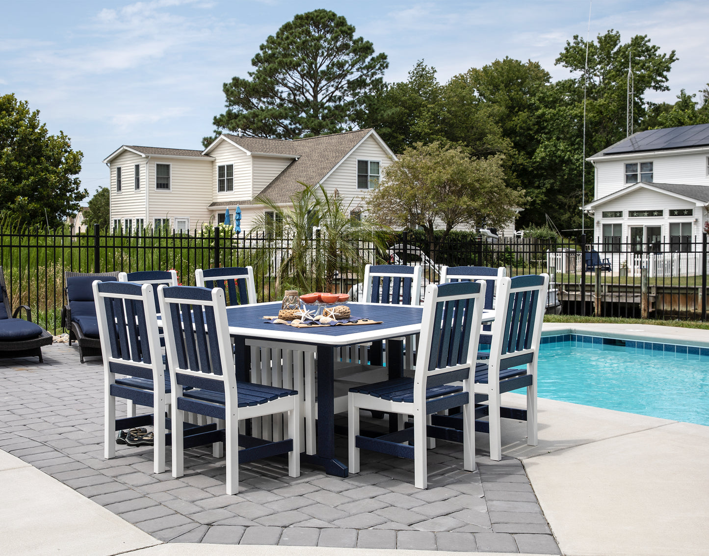 Leisure Lawns Amish Made Recycled Plastic 72" Square Table (Dining Height) Model #866D - LEAD TIME TO SHIP 4 WEEKS
