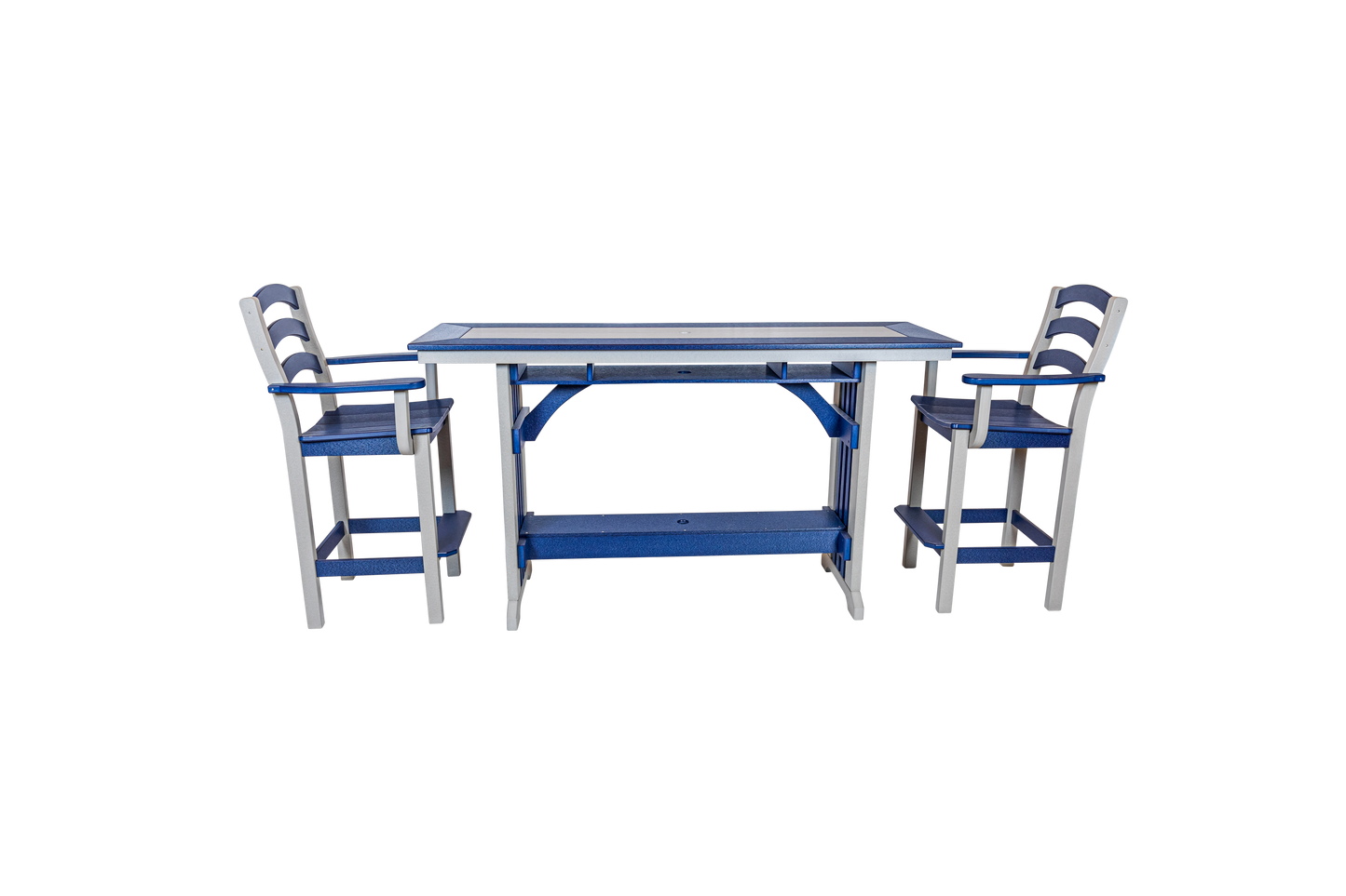 Beaver Dam Woodworks 48" Mission Rail Counter Table (COUNTER HEIGHT) - LEAD TIME TO SHIP 4 WEEKS OR LESS