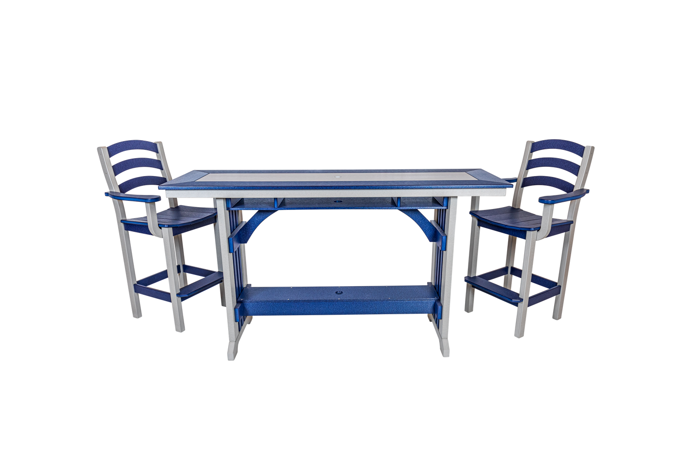 Beaver Dam Woodworks 72" Mission Rail Counter Table (COUNTER HEIGHT) - LEAD TIME TO SHIP 4 WEEKS OR LESS