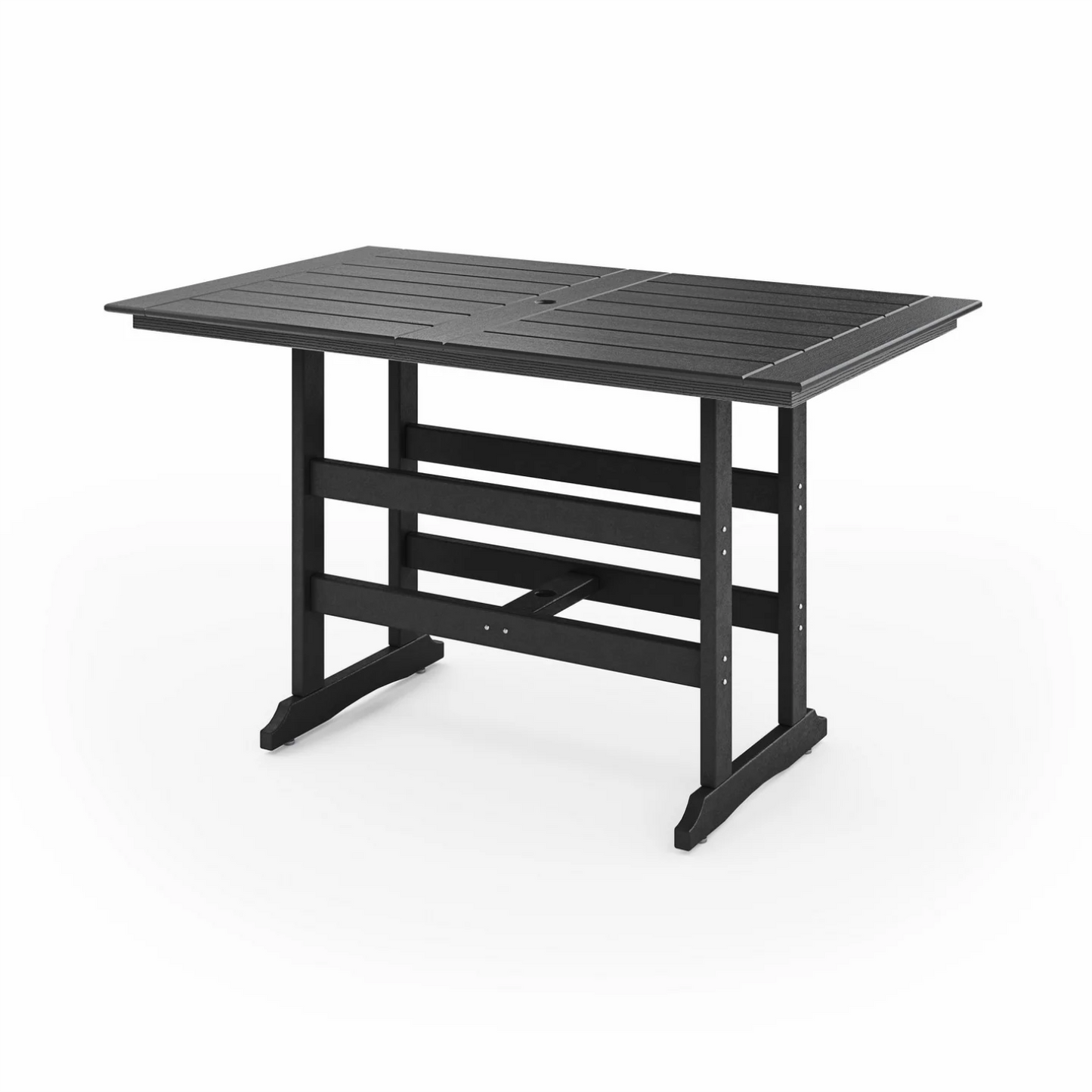 Sopoly 72" Savannah Farmhouse Recycled Plastic Bar Table (BAR HEIGHT) - LEAD TIME TO SHIP 5 BUSINESS DAYS OR LESS