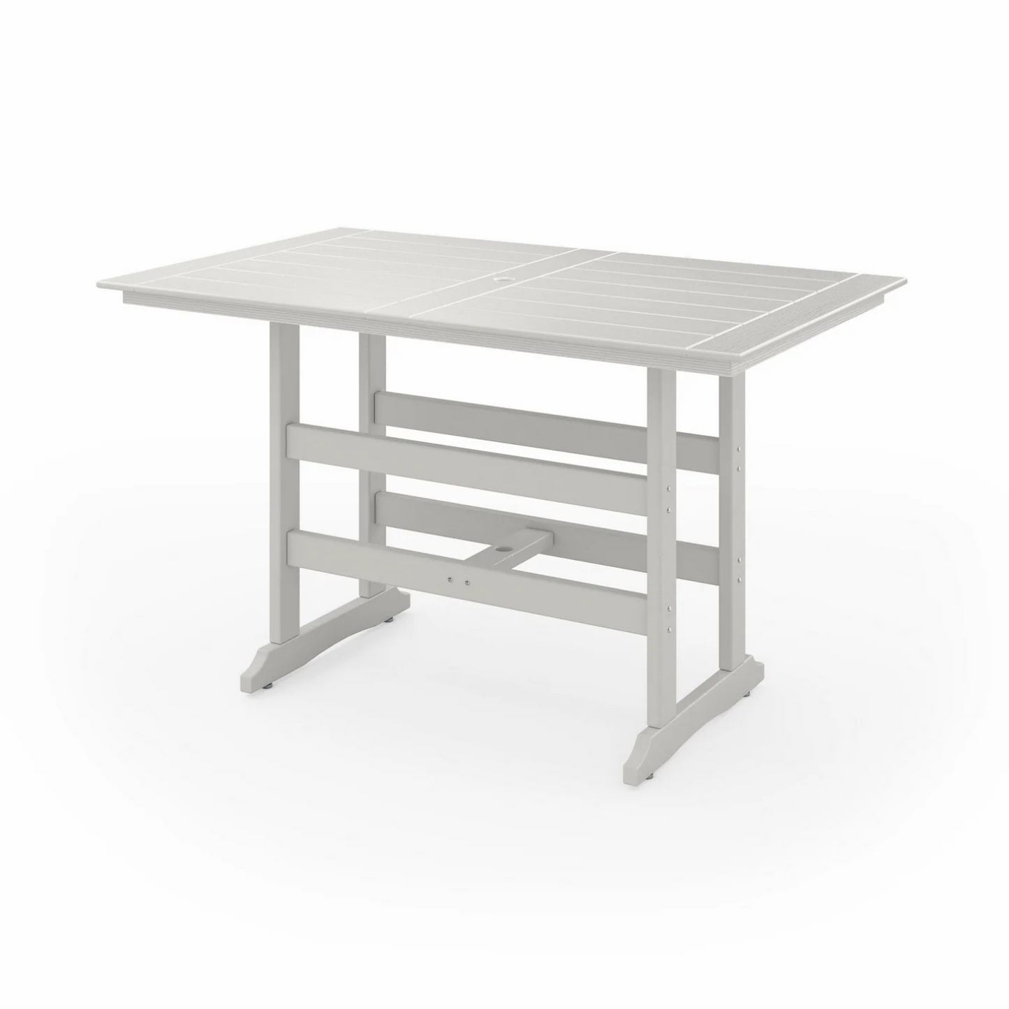 Sopoly 72" Savannah Farmhouse Recycled Plastic Bar Table (BAR HEIGHT) - LEAD TIME TO SHIP 5 BUSINESS DAYS OR LESS