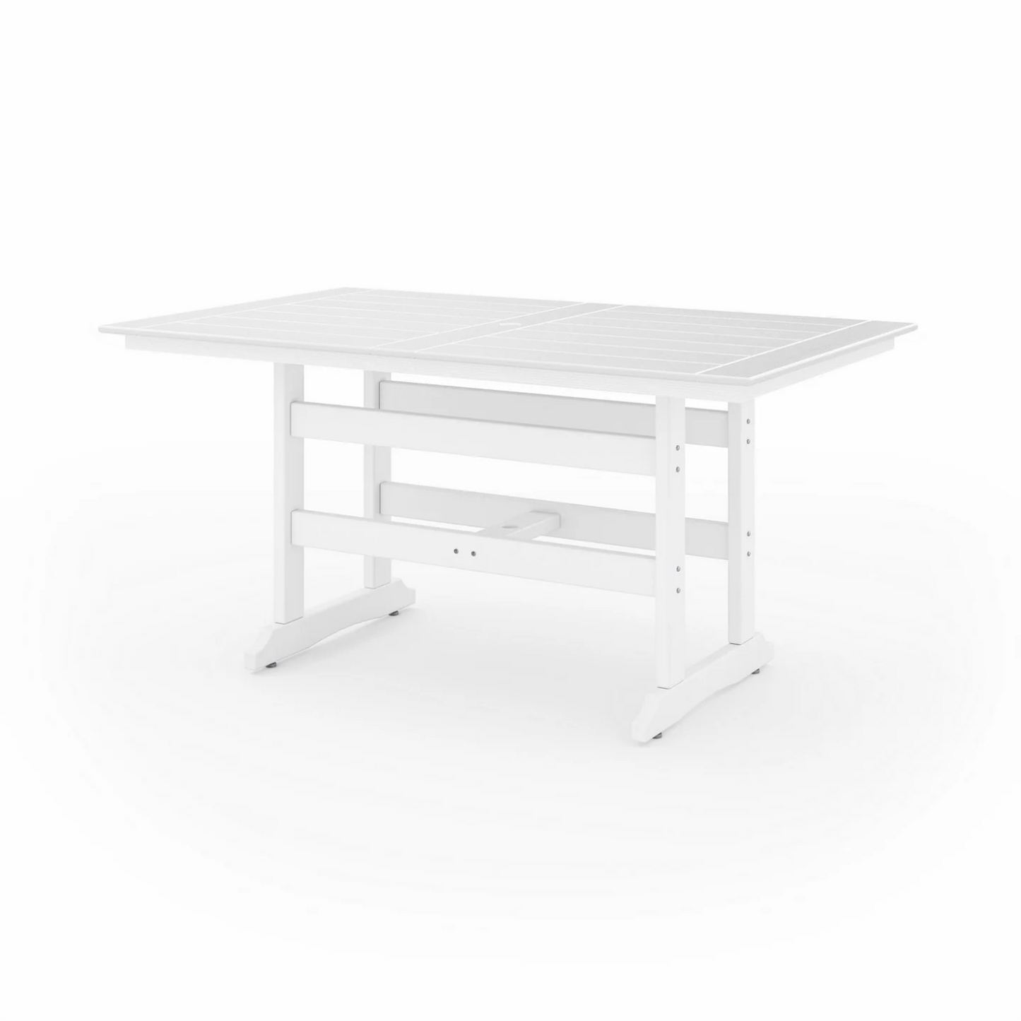 Sopoly 72" Savannah Farmhouse Recycled Plastic Counter Table (COUNTER HEIGHT) - LEAD TIME TO SHIP 5 BUSINESS DAYS OR LESS