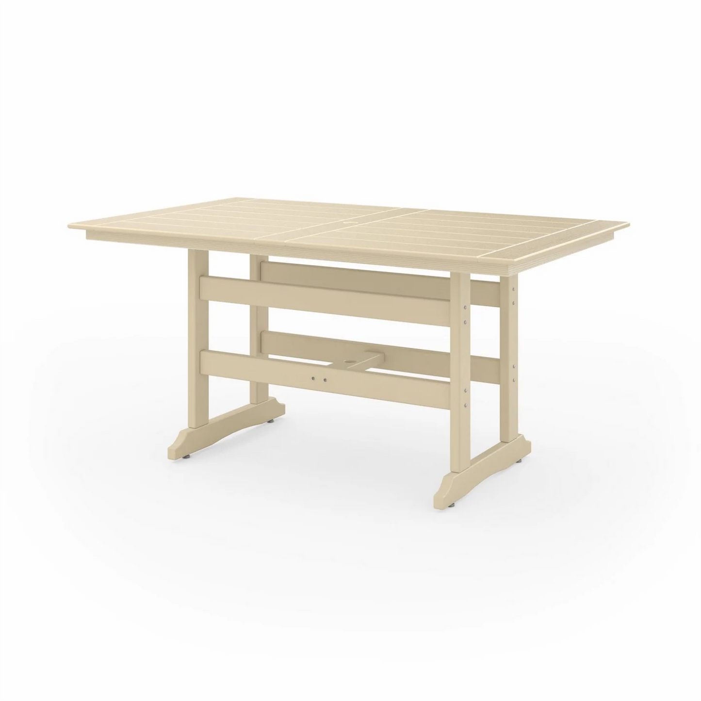 Sopoly 72" Savannah Farmhouse Recycled Plastic Counter Table (COUNTER HEIGHT) - LEAD TIME TO SHIP 5 BUSINESS DAYS OR LESS