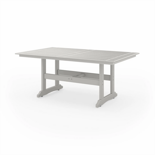 Sopoly 72" Savannah Farmhouse Recycled Plastic Dining Table (DINING HEIGHT) - LEAD TIME TO SHIP 5 BUSINESS DAYS OR LESS