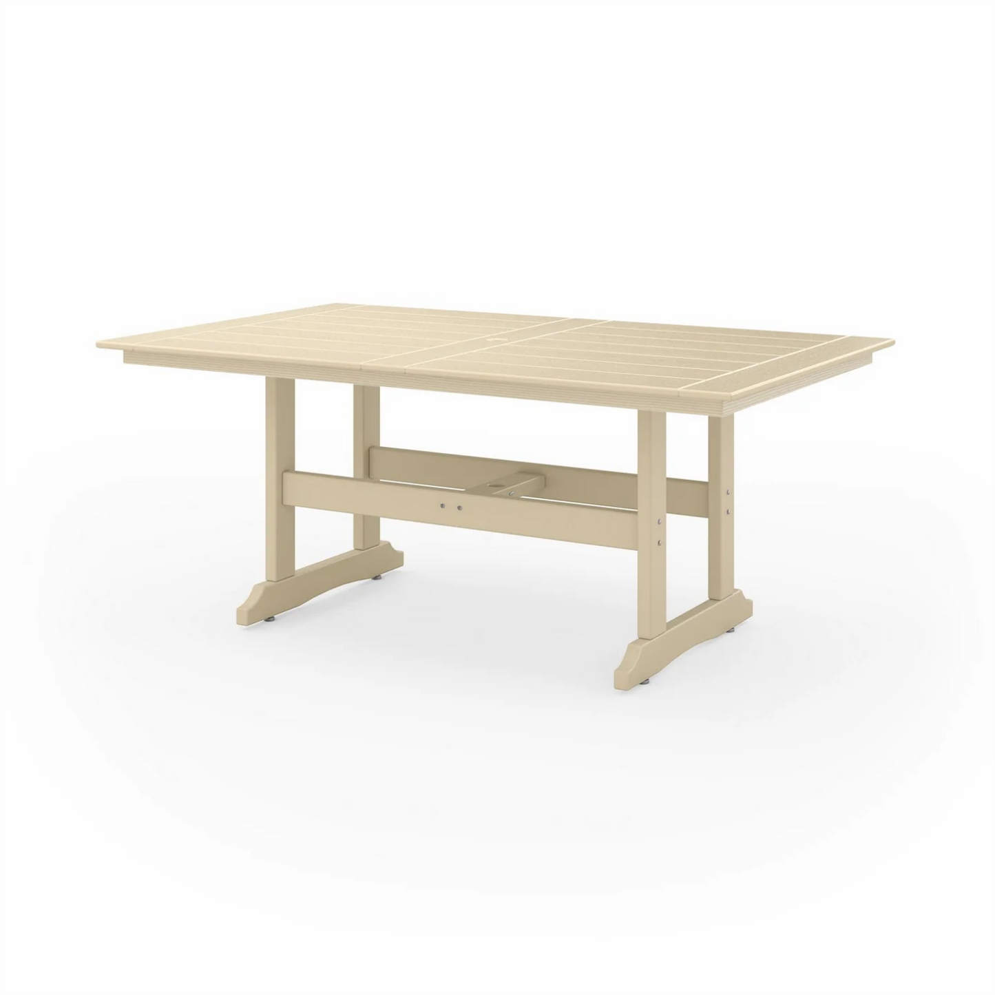 Sopoly 72" Savannah Farmhouse Recycled Plastic Dining Table (DINING HEIGHT) - LEAD TIME TO SHIP 5 BUSINESS DAYS OR LESS