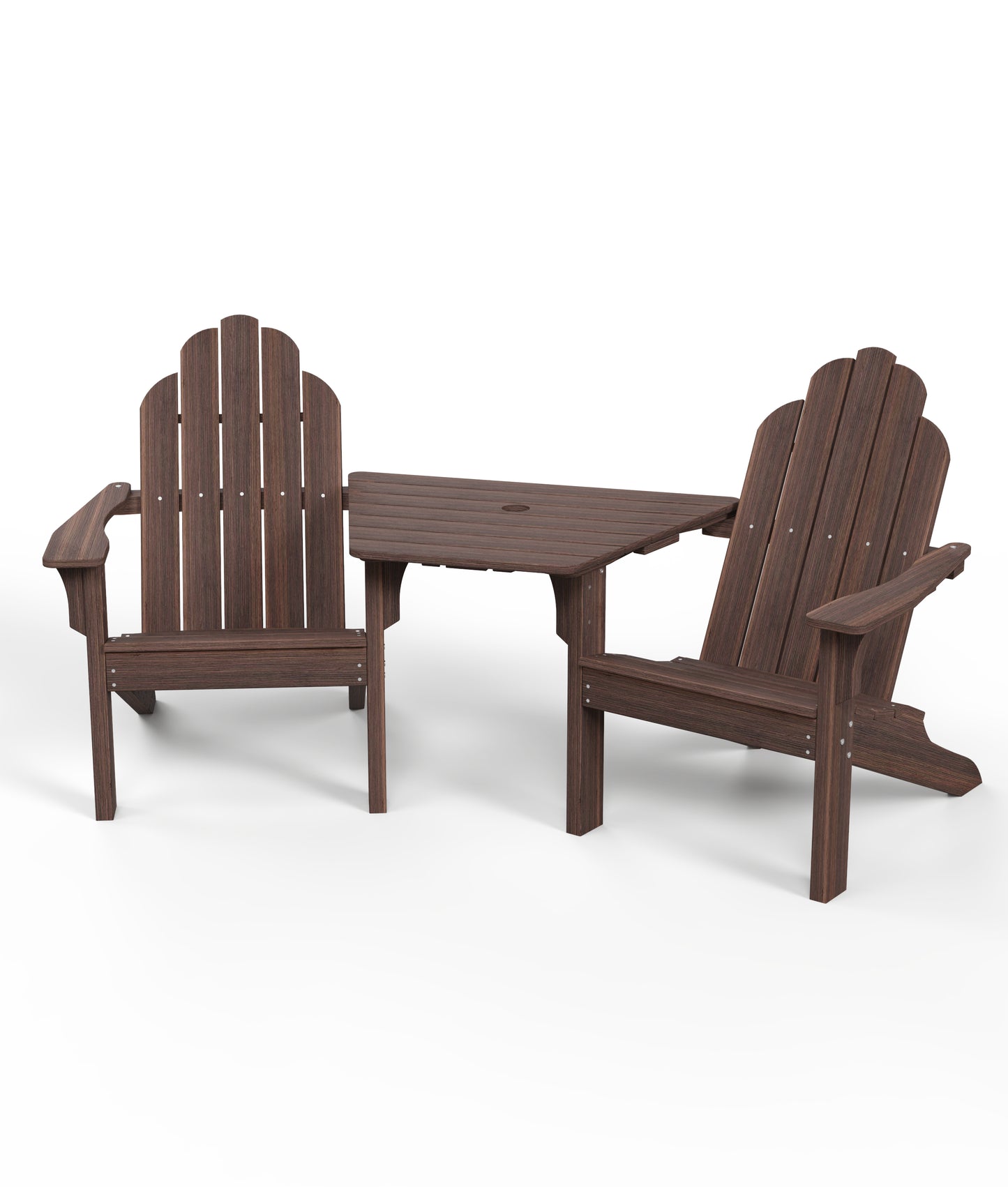 Seaside Casual Recycled Plastic Adirondack Chair Tete-A-Tete - LEAD TIME TO SHIP 2 TO 4 WEEKS