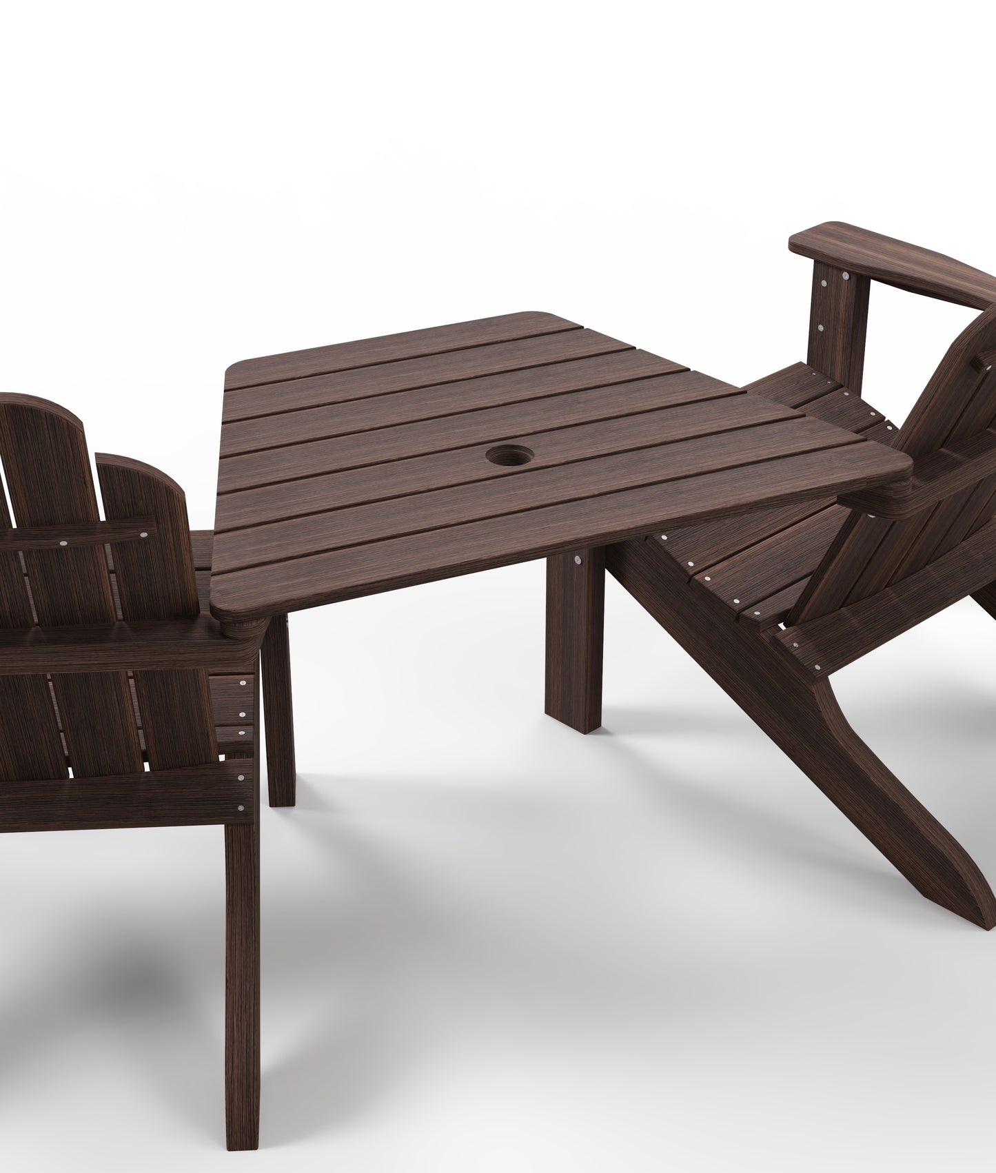 Seaside Casual Recycled Plastic Adirondack Chair Tete-A-Tete - LEAD TIME TO SHIP 2 TO 4 WEEKS
