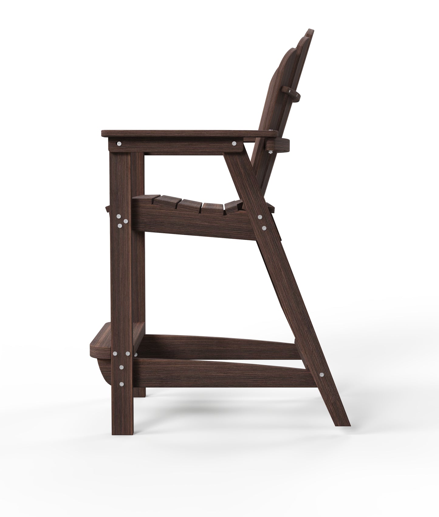 Seaside Casual Recycled Plastic Adirondack Classic Bar Chair (BAR HEIGHT) - LEAD TIME TO SHIP 2 TO 4 WEEKS
