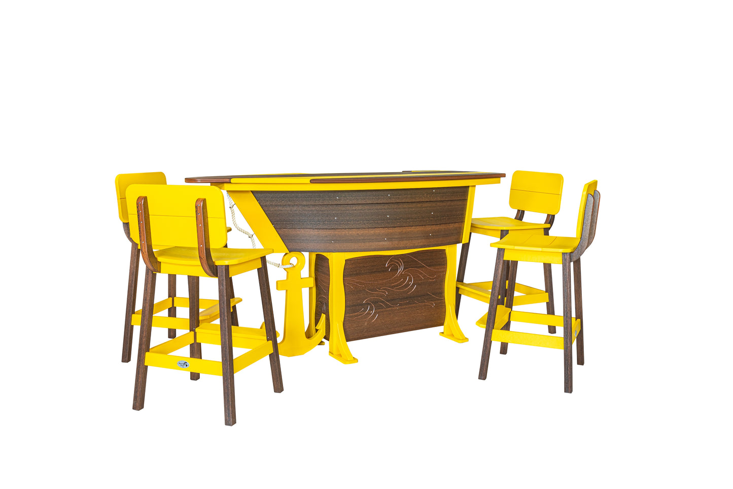 Beaver Dam Outdoor 76"x32"  Anchor Ave Bar Table (BAR HEIGHT) - LEAD TIME TO SHIP 8 WEEKS OR LESS