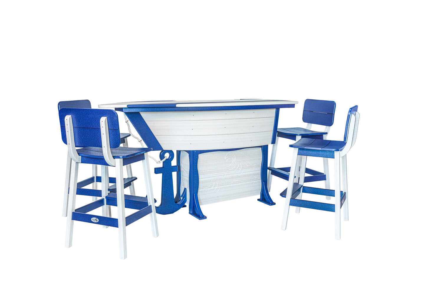 Beaver Dam Outdoor 76"x32"  Anchor Ave Bar Table (BAR HEIGHT) - LEAD TIME TO SHIP 8 WEEKS OR LESS