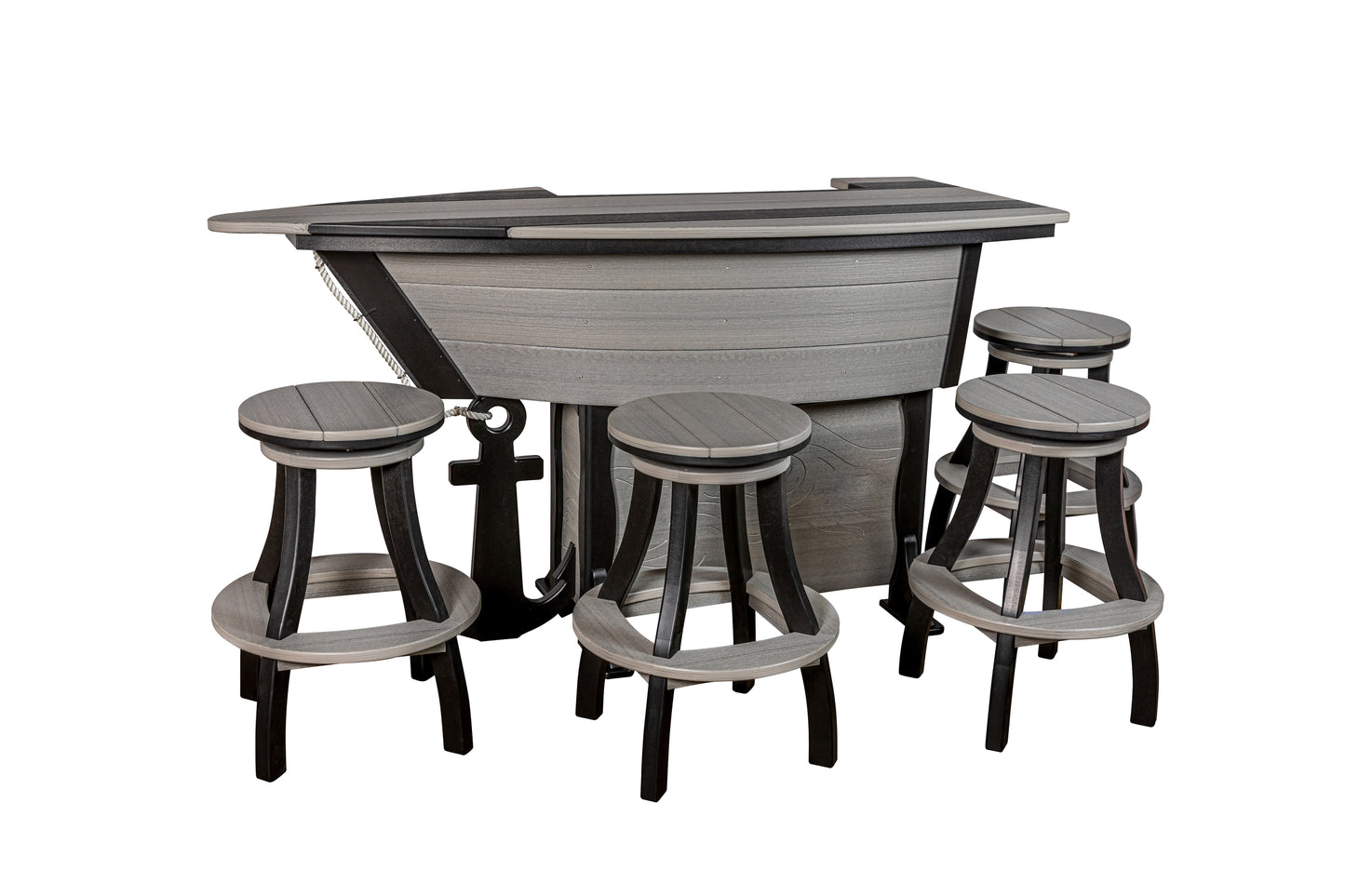 Beaver Dam Outdoor 76"x32"  Anchor Ave Bar Table (BAR HEIGHT) - LEAD TIME TO SHIP 8 WEEKS OR LESS